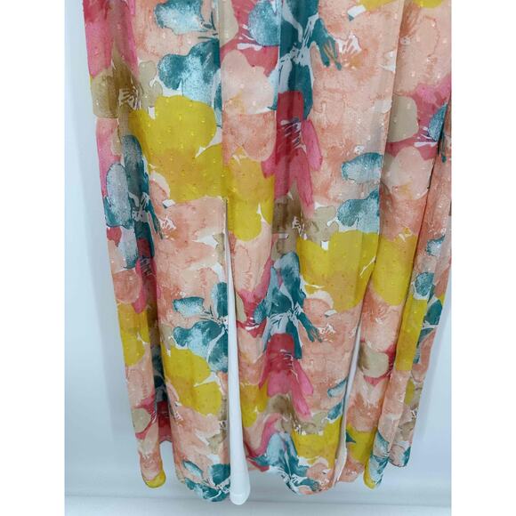 Cato Maxi Dress Women Medium Floral Full Length Feminine Spring Summer Bridal - Picture 2 of 8